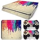Mcbazel Pattern Series Vinyl Skin Sticker for PS4 Slim Controller & Console Protect Cover Decal Skin (Paint)