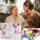 yawthin Mother's Day False Flower Calendar, Mothers Day Artificial Flowers Countdown Calendar, 24 Days Different Rose Advent Calendar with Box Gifts for Grandmother, Mother, Women