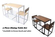 Set tavolo da pranzo 3 pezzi con 1 set tavolo da cucina e sedia per 2 risparmi di spazio