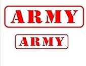 ARWY car Stickers Exterior Indian Army Reflective Car Decal Window,Hood,Side Sticker Standard Size for Bike and Car