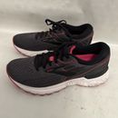 Size 8 med Brooks Adrenaline GTS 19 Black w/pink women's running sneaker (MM)