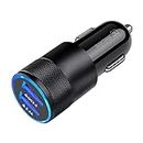 Fast Car Charger, Quick Charging 5.4A/30W Phone USB Adapter Rapid Plug 2 Port Cigarette Lighter Charger Flush Compatible Samsung, Tablet, iPhone, iPad, LG, Automobile Charger