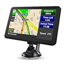 AWESAFE GPS Voiture GPS Poids Lourds de 7 Pouces avec Bluetooth, Carte 2023, Navigation GPS avec Cartes d'europe, mises à Jour gratuites à Vie, Avertissement des radars et Guidage Vocal