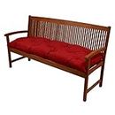 IRA Furniture Bench Pad Flair Comfortable Cushion 180x50cm Graphite Red Swing or 2 Seater Garden Bench Cushion