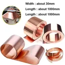 1pcs 99.9% Pure Copper Cu Metal Sheet Foil 0.01-0.6 mm X 20-100 mm X 100-1000mm