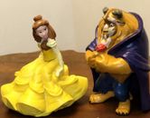 Disney PVC Beauty & the Beast Figures - DecoPac Belle, Beast with Rose
