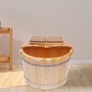 Baño de pies de madera barril de masaje salud + kit de cubo de spa relajación pies de belleza 