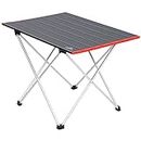 Camping Table, Sportneer Folding Table Camping Folding Tables Portable Lightweight Camp Table Aluminum Foldable Table with Hard Table Top for Outdoor Camping Picnic Hiking Beach BBQ Cooking Dining