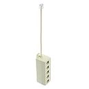 MERISHOPP 5 Way Outlet 4C RJ11 Telephone Phone Modular Jack Line Splitter Adapter Consumer Electronics | Home Telephones & Accessories | Cords Jacks & Plugs