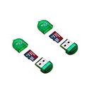 Technica Electronic USB Micro SD Card Readers Pack of 2(Assorted Colours & Shapes)