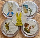 Peter Pan 50p Coin Peter Rabbit Fifty Pence Golden Beatrix Collectables IOM UK