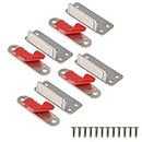 Mousike Double Magnetic Door Catch，60lb Stainless Steel Cabinet Door Magnets with Strong Magnetic for Kitchen Cupboard Wardrobe Closet Cabinet Door Drawer Latch (4Pack)