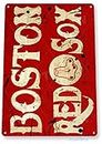 8 X 12 Inch Metal Sign -Boston Red-Sox Sports Tin Signs