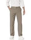 Amazon Essentials Men's Classic-Fit Wrinkle-Resistant Flat-Front Chino Pant, Taupe, 36W x 30L