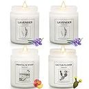 4 Pack Candles for Home Scented, Lavender Candles Set, Aromatherapy Jar Candles for Home, 28 oz 200 Hour Long Lasting Candles, Scented Candles Gifts Set for Women, Birthday, Valentine, Anniversary