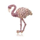 Crystal Flamingo Retro Brooch For Women Elegant Pin Brooch Clothing Accessories