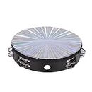 Anneth Tambourin Handheld Drums 8-Pouce Double Jingle Sound Reflective Tambourin Musical Instrument Children KTV Party