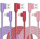 iPhone Charger,[Apple MFi Certified] 3 Pack 10FT Nylon Braided iPhone Charger Cable High Speed Data Sync Transfer Cord Compatible with iPhone 14/13/12/11 Pro/11/XS MAX/XR/8/7/6s -Multicolored
