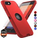 For Apple iPhone 6 7 8 Plus SE 2nd 3rd Shockproof Case Cover + Screen Protector