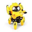 Magicwand 6 Legged Dancing & Walking Star Trooper Rotating Robot for Kids with Light & Sound【Colors as Per Stock】【Pack of 1】