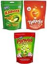 Derby Pack Of 6 - Kaireez (Kaccha Kairy Flavor), Naranja (Orange Flavor), Panvaa (Saunf & Tuttifrutti centre filled,Blended Mint, Aamala and Bellmixture)/675 Gms, (50pcs each pack) /Return Gift to your Friends & Family/ Each 2pkt