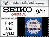 Nos New 1PC Seiko Plex Et Minéral Verre Original Plexi 9/11