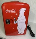 Coca Cola Coke Mini Fridge Koolatron KWC-4 Hot Cold  4Can Capacity Polar Bear