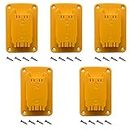 UOSXVC 5Packs Tool Holders for Dewalt 20V 12V Drill Tool Mount Fit for Milwaukee M18 Tools Yellow