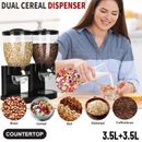 Large Double Cereal Dispenser Dry Food Grains Containers Nuts Storage Container