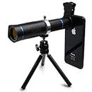Smars 26X 4K HD Dual Zoom telephoto Mobile Lens Background Blurr Ultra Wide Angle Universal External Smartphone Camera Lens with Tripod