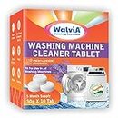 Walvia Premium Descaler Washing Machine Cleaner Tablets with Fresh Lavender Scent, Quick Descaling Tablets for Appliances, Scale Remover Cleaning of Tub Drum Front Top Load, Remove Odors and Buildup