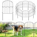 LZLXXLZL Decorative Garden Fencing - 10 Pack, 10ft (L) x 24in (H), Metal Wire Garden Fence for Animal Barrier, Garden Barrier Edging, No Dig Fencing for Landscape, Patio, Lawn.