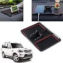 Auto Pearl Anti-Slip Car Dashboard Mat & Mobile Phone Holder Mount, Phone Pad for Car, Non-Slip Sticky Rubber Pad for Smartphone, God Idols, Toys, Coins Compatible with Scorpio 2017 Onwards