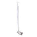 Fancasee BNC Radio Antenna with BNC Male Plug Jack Connector Adapter Telescopic Stainless Steel HF VHF UHF BNC Antenna for Portable Mobile Handheld Radio Scanner Police Scanner Receiver