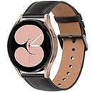 Leather Bands for Samsung Galaxy Watch 4 Band & Galaxy Watch 5 Bands 44mm 40mm/Samsung Galaxy Watch 5 Pro Band 45mm/Samsung Watch 3 band 41mm, 20mm Soft Leather Bands Replacement Straps for Women/Men for Galaxy Watch 5 Pro/5/4/3
