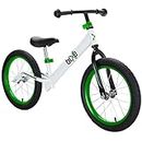 Bixe Aluminum Balance Bike for 5-9 Year Old Toddlers - 16 inch or 40.6 cm Wheels - No Pedal Kids' Training Bikes - Lightweight Bicycle for 5+ Boy or Girl - Green