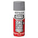 Rust-Oleum Automotive 260510 12-Ounce 2 in 1 Filler and Sandable Primer Spray, Gray