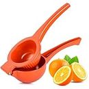 Last Drop Orange Squeezer - Handheld Orange Juicer Squeezer - Easy to Use Citrus Juicer - Manual Press for Extracting the Most Juice Possible - Single Bowl Orange