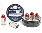 Steelworx 45 ACP (Auto) Stainless Steel Snap Cap Training Round (5REDTIP)