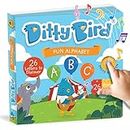 DITTY BIRD Fun Alphabet Book | ABC Learning for Toddlers | Sound Books for Toddlers 1-3 and 2-4 | ABC Song | Musical Books for Toddlers 1-3 | Interactive Toddler Books | Sturdy Baby Sound Books