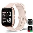 Smart Watches for Women [Answer/Make Call], 1.8" Touchscreen Fitness Tracker with Heart Rate Blood Oxygen Sleep Monitor Compatible with iPhone & Android, Alexa Built-in, IP68 Waterproof Watch