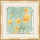 Wendover Art Group Flower Party 3 - Picture Frame Painting Paper in Blue/Green/Yellow | 22 H x 22 W x 0.88 D in | Wayfair PG8838