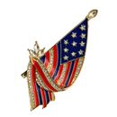 American Flag Lapel Pin - Trendy Clothing Accessory for USA Fans