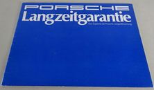 Prospekt / Broschüre Porsche Langzeitgarantie Stand 10/1988