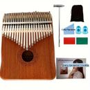 1pc Kalimba Thumb Piano, Portable 21 Keys Mbira Finger Piano With Tune Hammer And Study Instruction, Musical Instruments Christmas Gift, For Adult Beginners Professional