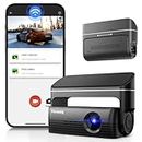 FocuWay Dash Cam 4K Front WIFI Mini Car Dash camera Lens 360°Rotation Dash Board Recorder with Safe Super Capacitor, Sony Night Vision, 170° wide angle, Parking Monitor, App Control, Support 256GB Max