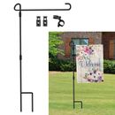 Stainless Garden Yard Flag Pole Flagpole Stand Holder Outdoor Flag-Bracket Decor