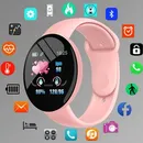 Runde Digitale Smart Sport Uhr Frauen Uhren Digital Led Elektronische Bluetooth Fitness Armbanduhr