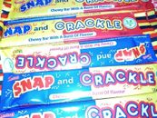 UK Sweet - 10 x 18g  Swizzels Snap and Crackle Fruity Fizzy Sherbet Chewy  Bars