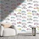YANFENQI Papel Tapiz para Muebles De Madera Cars - Rivestimento decorativo da parete per armadietto, in carta, 149,9 x 121,9 cm (larghezza x altezza)
